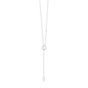 24" Multishape Lariat Necklace