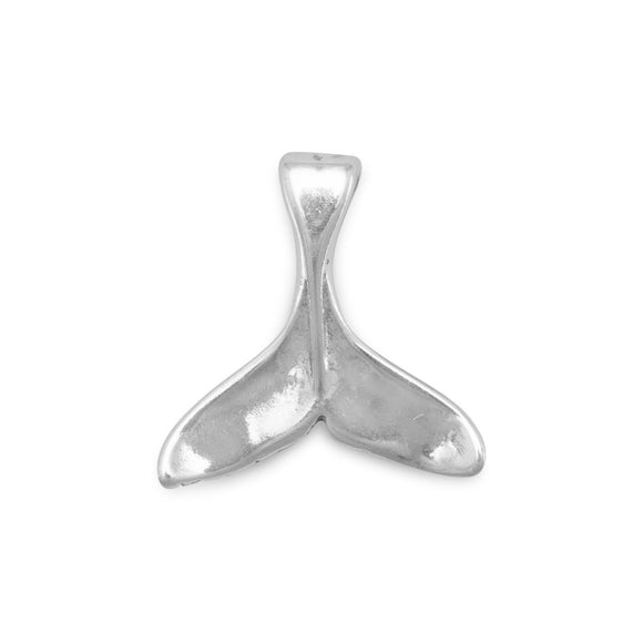 Oxidized Whale Tail Charm