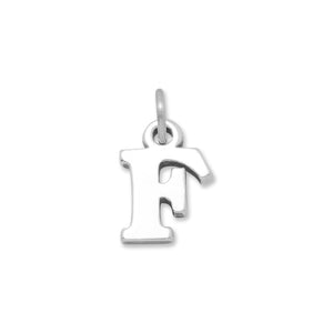 Oxidized "F" Charm