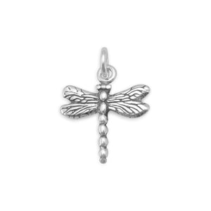 Oxidized Dragonfly Charm