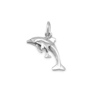 Dolphin with Calf Charm