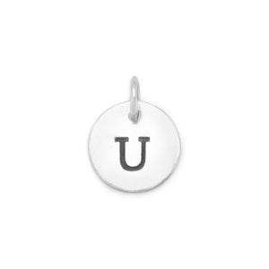 Oxidized Initial "U" Charm