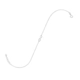 9" + 1" Infinity Symbol Anklet