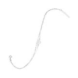 11" + 1" Double Strand Heart Anklet